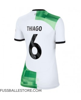 Günstige Liverpool Thiago Alcantara #6 Auswärtstrikot Damen 2023-24 Kurzarm